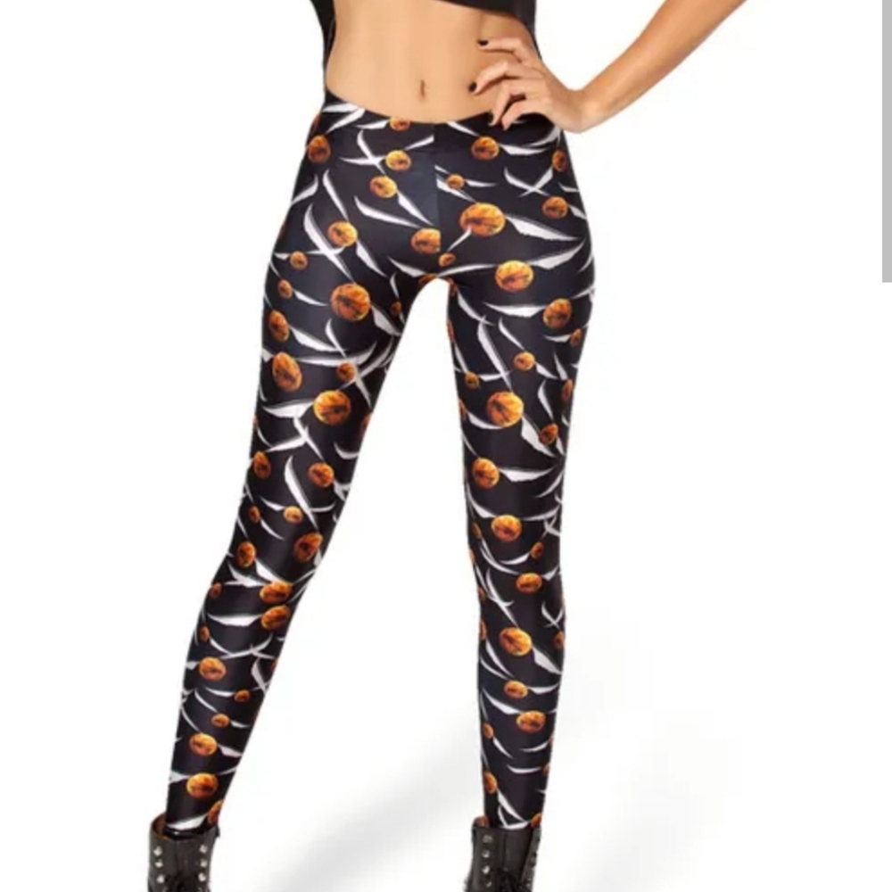 Blackmilk Harry Potter Snitch Leggings M